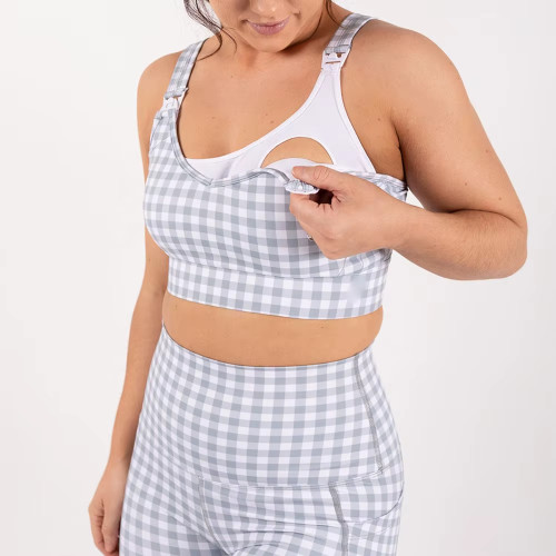 Women’s Sports Bra | Removable Padding Nylon Spandex | High Intensity Support with Lovely Pattern