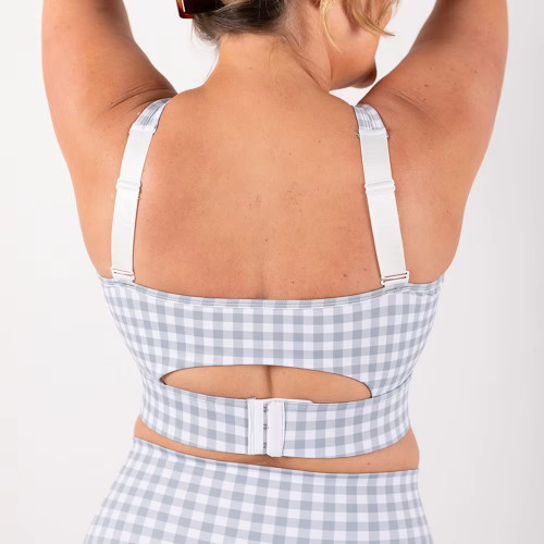 Women’s Sports Bra | Removable Padding Nylon Spandex | High Intensity Support with Lovely Pattern