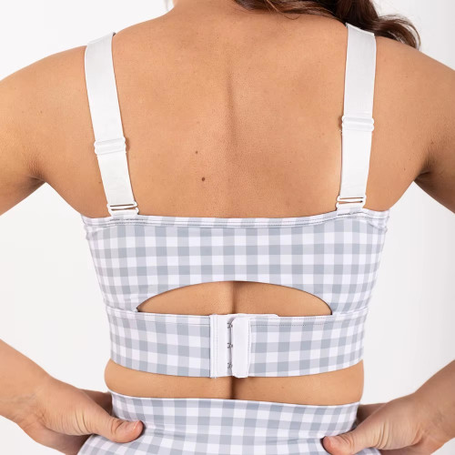 Women’s Sports Bra | Removable Padding Nylon Spandex | High Intensity Support with Lovely Pattern
