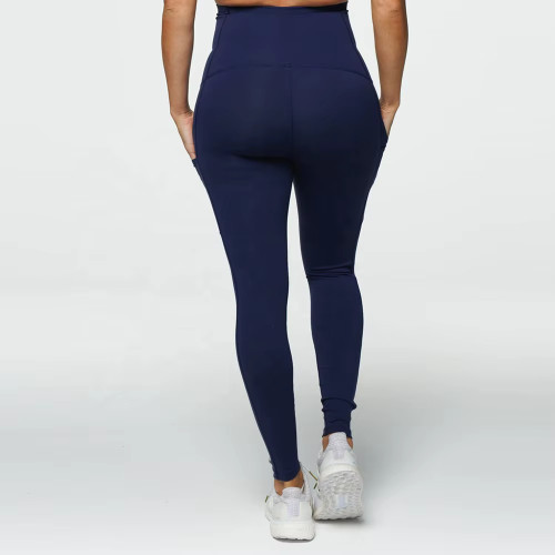 Women’s Maternity Leggings | Dark Blue Super High Waist | Four-Way Stretch Breathable Pants