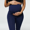 Women’s Maternity Leggings | Dark Blue Super High Waist | Four-Way Stretch Breathable Pants