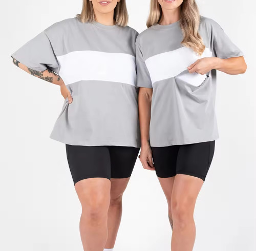 Women’s Breastfeeding T-Shirt | Oversize Boyfriend Style | Nursing & Pregnancy Feeding Top