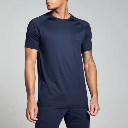 Custom Men’s T-Shirt | Slim Fit Nylon Spandex Tee | Muscle Fit Crew Neck Wholesale Shirt