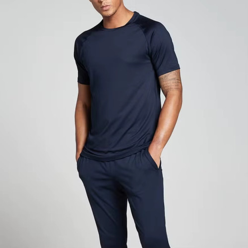 Custom Men’s T-Shirt | Slim Fit Nylon Spandex Tee | Muscle Fit Crew Neck Wholesale Shirt