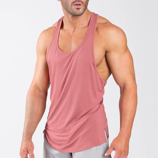 Custom Men's Athletic Tank Top | Bamboo Fiber Gym Stringer | High Quality Workout Fitness Shirt