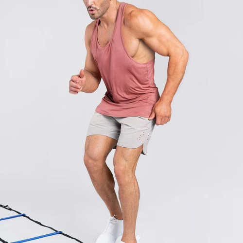 Men’s Athletic Tank Top | Bamboo Fiber Gym Stringer | High Quality Workout Fitness Shirt