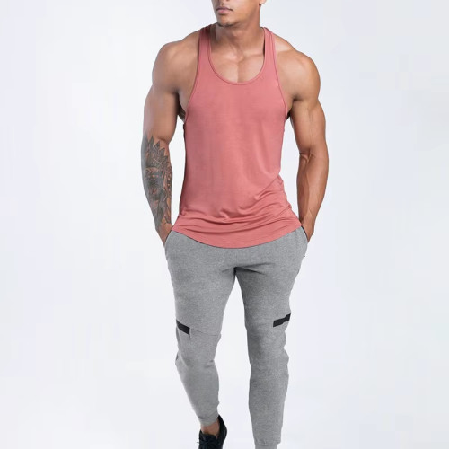 Men’s Athletic Tank Top | Bamboo Fiber Gym Stringer | High Quality Workout Fitness Shirt