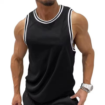 Men’s Sleeveless Tank Top | Summer Vintage Color Block Stringer | Casual Fitness Gym Workout Tee