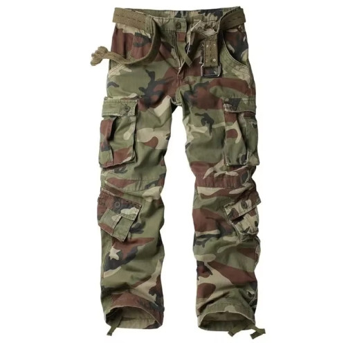 Custom Men’s Cargo Pants | Oversized Streetwear Joggers | Cotton Stretch Multi Pocket Stacked Pants