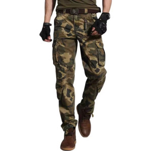 Custom Men’s Cargo Pants | Oversized Streetwear Joggers | Cotton Stretch Multi Pocket Stacked Pants