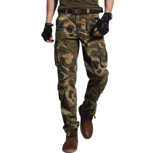 Custom Men’s Cargo Pants | Oversized Streetwear Joggers | Cotton Stretch Multi Pocket Stacked Pants