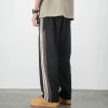 Custom Men’s Track Pants | Wide Straight Leg Joggers | Vintage Oversized Flared Side Stripe Trousers