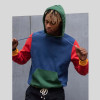 Custom Men's Hoodie | Color Block Streetwear Gymwear Pullover | Fashion Outerwear Sweatshirt