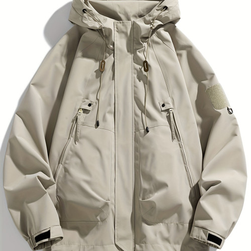 Custom Men’s Zip-Up Jacket | Fashion Spring Fall  Streetwear Casual Plus Size Men’s Outerwear