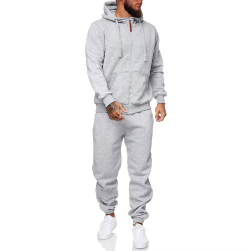 Custom Men’s Tracksuit |Slim Fit  Embroidery Hoodie & Sweatpants | Training Jogging Sweatsuit
