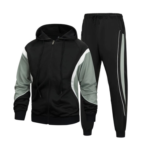 Custom Men’s Tracksuit Set | Athletic 2-Piece Jogging Sweatsuit | Full Zip Sportswear Outfit