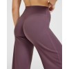 Custom Vintage Purple Wide Leg Leggings | Straight Leg Bottoms for Yoga & Gym | Comfortable Activewear