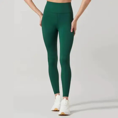 Custom High Waist Compression Workout Tights | Dark Green Women's Sports Leggings