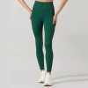 Custom High Waist Compression Workout Tights | Dark Green Women’s Sports Leggings