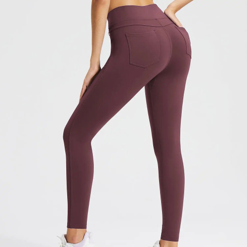 Custom Women’s Crossover Waist Gym Leggings | 4-Way Stretch High Quality Workout Pants