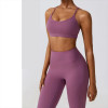 Custom 4-Piece Women's Gym Set | Sports Bra, Long Sleeve Crop Top, Zip-Up Yoga Jacket & Leggings