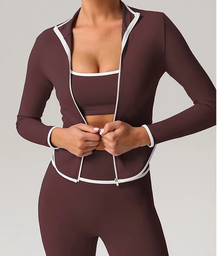 High Elastic Workout Jacket  Custom Women's Yoga Jacket