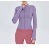Premium Slim Fit Gym Top for Women | Breathable Spandex Long Sleeve Sportswear | Summer Yoga Fitness Workout In-Stock OEM