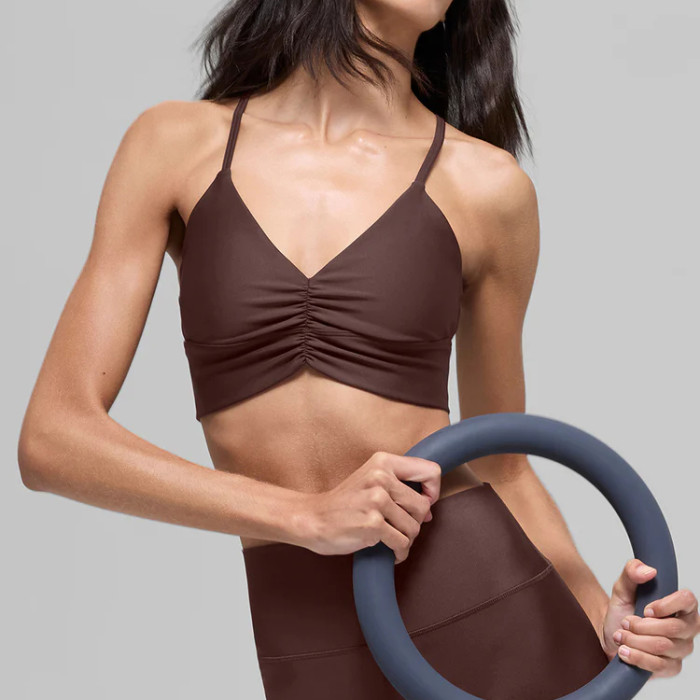 High-Compression Yoga Bra With Removable Bra Cups | Supportive Activewear | Custom Sports Bra Manufacturer