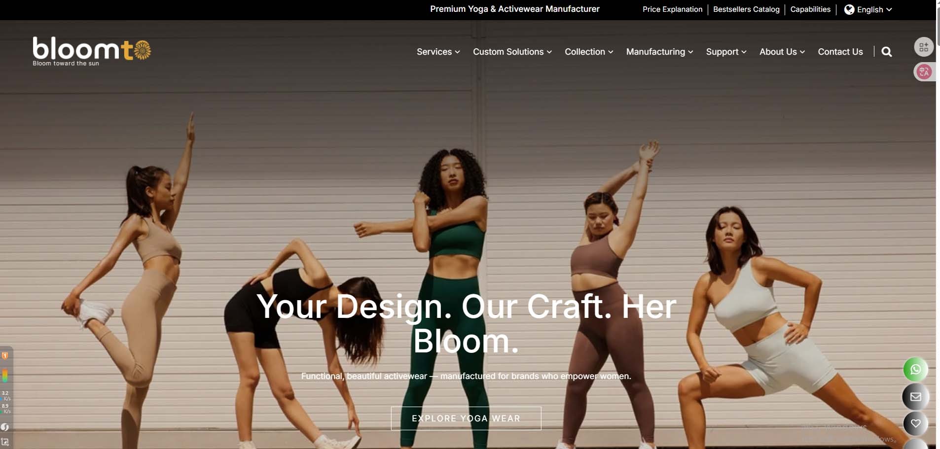 Sportswear manufacturer in China factory image