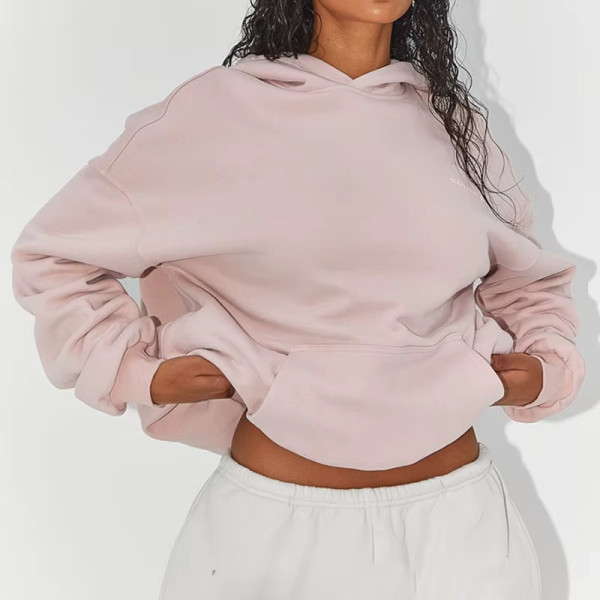 Sweat à capuche oversize personnalisé pour femme | Pull en molleton de coton épais avec impression en relief