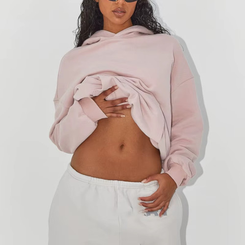 Custom Women's Oversize Hoodie | Heavyweight Cotton Fleece Pullover with Puff Print