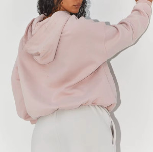 Custom Women's Oversize Hoodie | Heavyweight Cotton Fleece Pullover with Puff Print