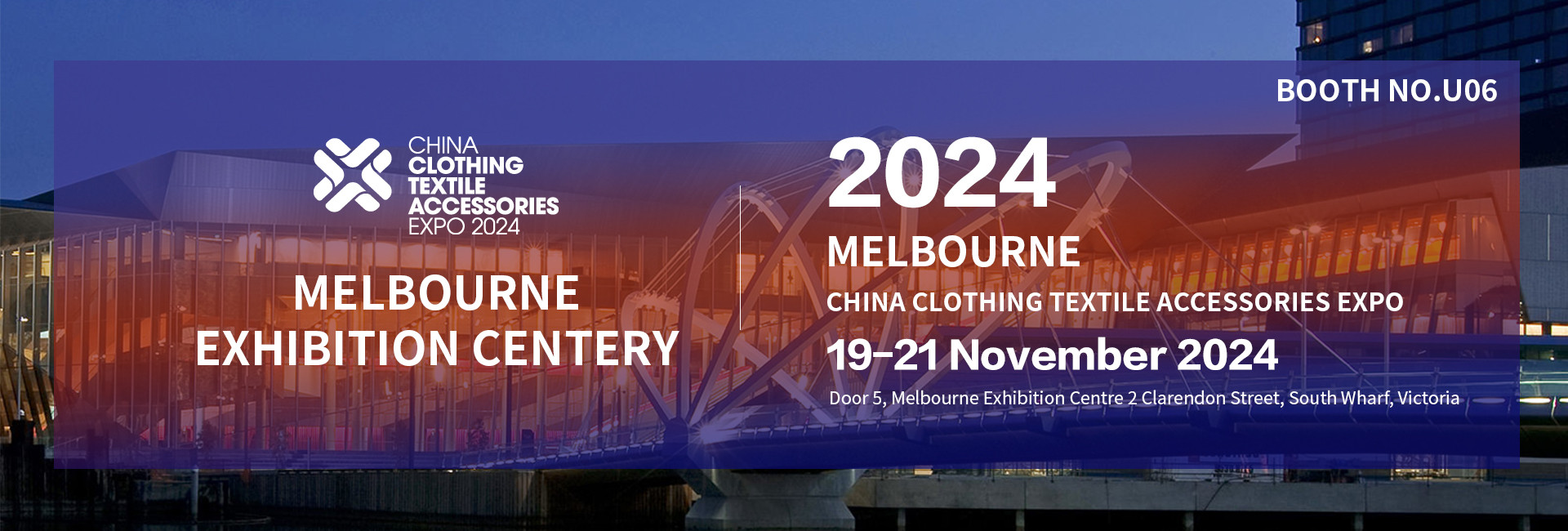 Invitation to Visit Us at the Melbourne China Clothing, Textile & Accessories Expo 2024 
