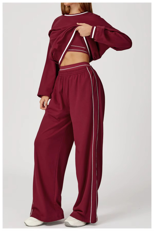 Women's Color Blocking Sweatsuit Set | Loose Fit Tracksuit With Custom Logo | OEM/ODM Private Label Manufacturer
