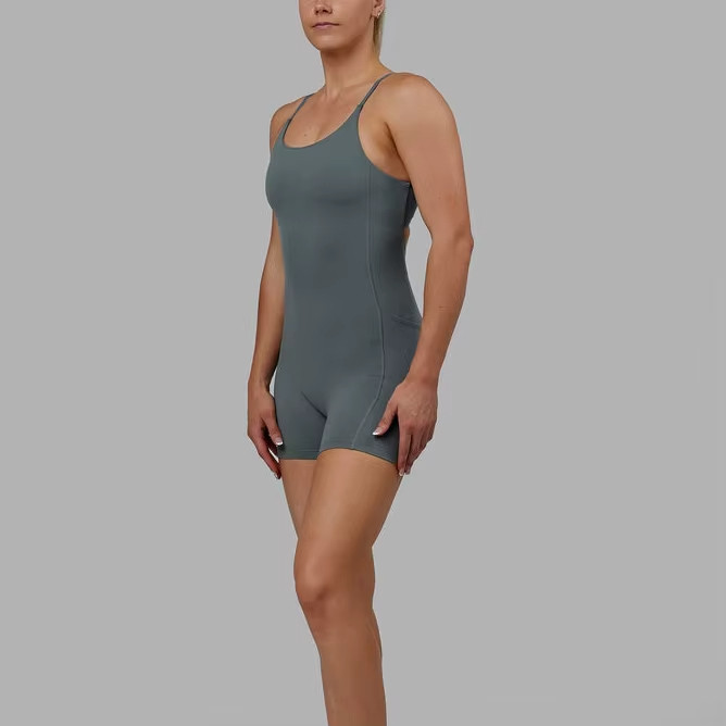 Women's 4-Way Stretch Gym Workout Jumpsuit