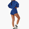Women's Crop Top Hoodie And Shorts Sweatsuit Set | Oversized Tech Fleece Tracksuit | OEM/ODM Private Label Manufacturer