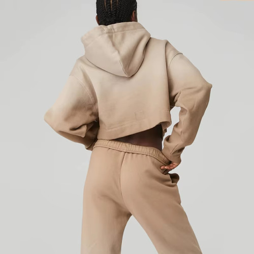 Women's Ombre Hoodie Sweat Suit Set | Drawstring Casual Streetwear Tracksuit | OEM/ODM Private Label Manufacturer