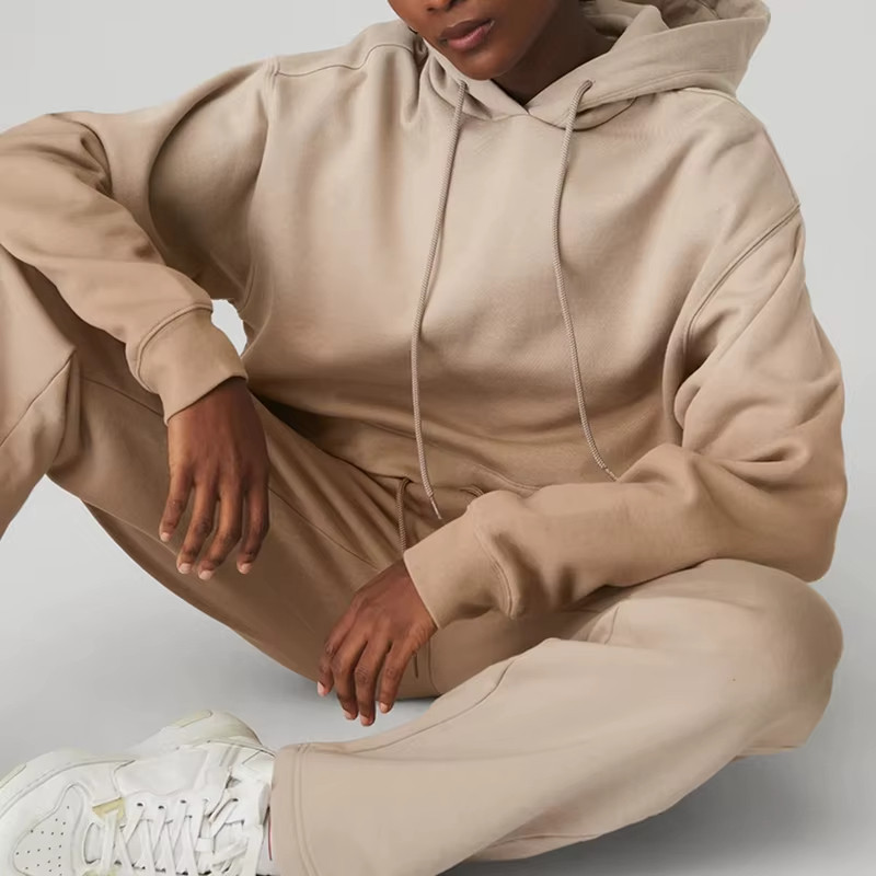 Women's Ombre Hoodie Sweat Suit Set Trendy Ombre Color Design