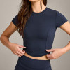Women's Crew Neck Mid Top OEM | Short Sleeve Cropped Tee | Workout Shirts Short Sleeve Tops Manufacturer