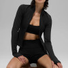 Women's Full Zip Activewear Jacket OEM | Slim Fit Long Sleeve | Custom Yoga Zipper Jacket Manufacturer
