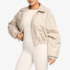 Women's Cropped Oversized Bomber Jacket OEM | Gym Warm-Up & Training Sports Outerwear