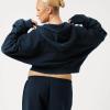 Women's Cropped Zip Up Hoodie OEM | Gym Training & Athleisure Sweatshirt Manufacturer