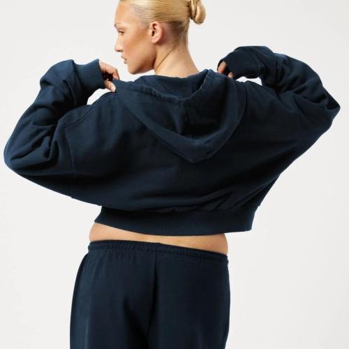 Women's Cropped Zip Up Hoodie OEM | Gym Training & Athleisure Sweatshirt Manufacturer