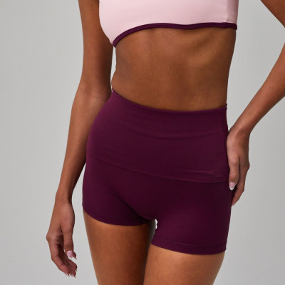Custom High Waist Seamless-Look Yoga Shorts Manufacturer | Athletic Yoga Shorts Supplier