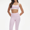 Custom Ruched Color Block Double Strap Yoga Bra | Layered Contrast Sports Bra