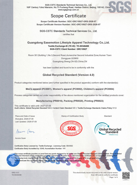 Global Recycled Standard (GRS)