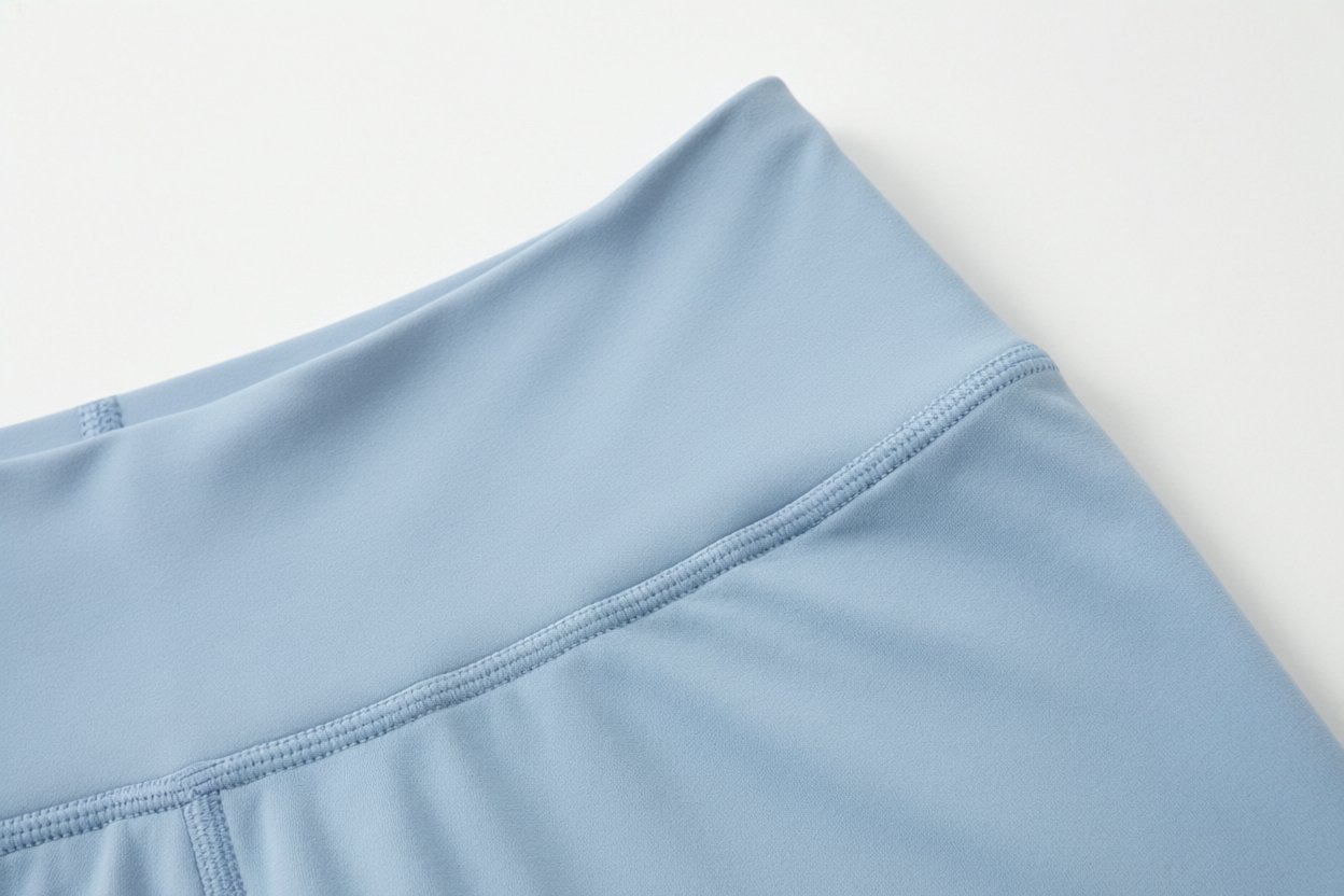 Yoga set waistband and stitching detail