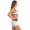 Custom Polka Dot Yoga Set Manufacturer – Triangle Bralette & High-Waist Booty Shorts
