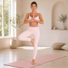 Custom Yoga Set Manufacturer — Contrast-Stripe Sports Bra & High-Waist Leggings