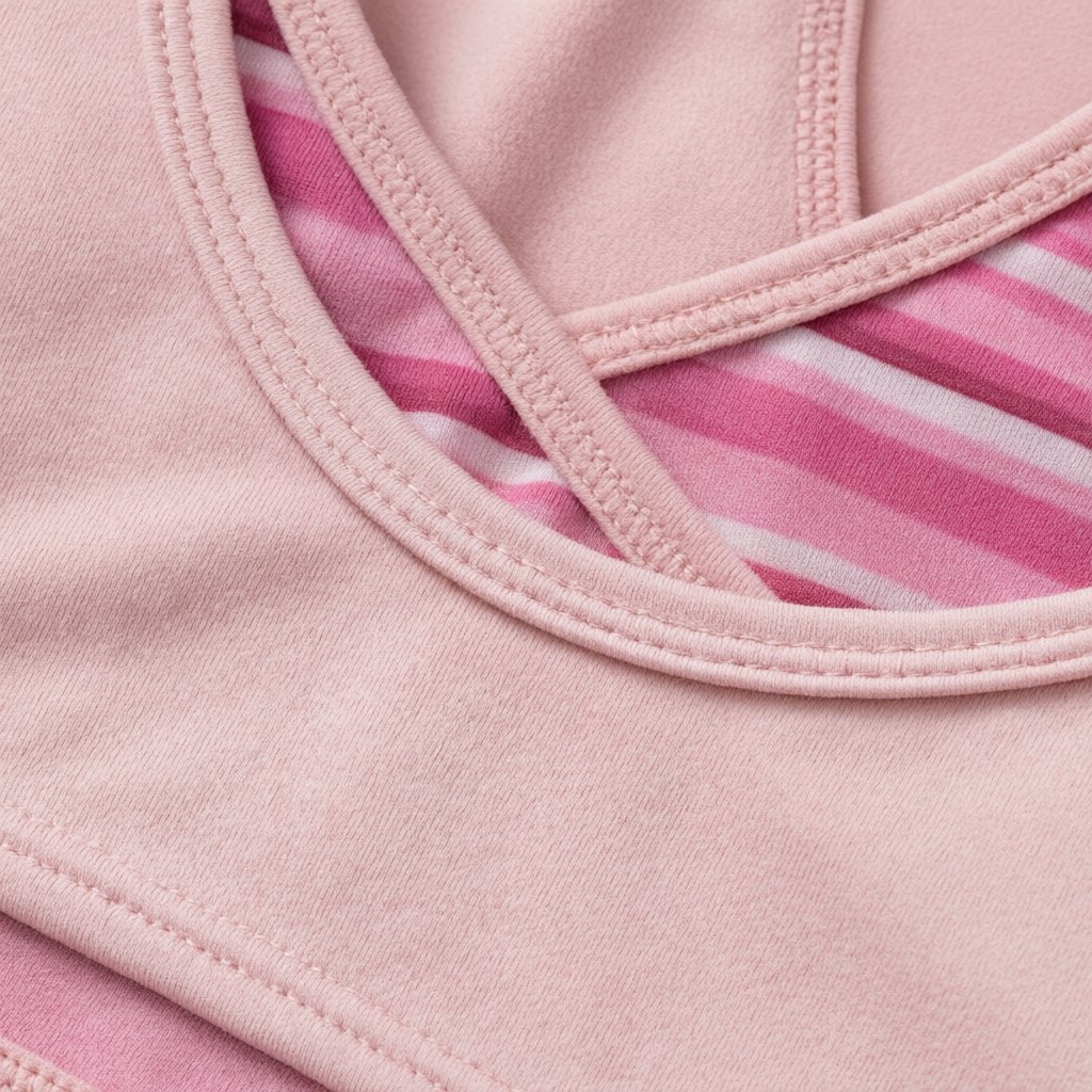 Neckline and armhole trim detail